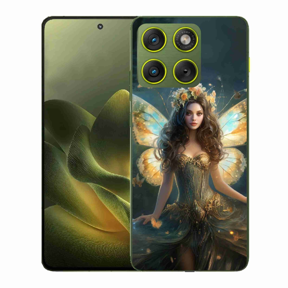 Gélový kryt mmCase na Motorola Edge 70 - motýlia žena