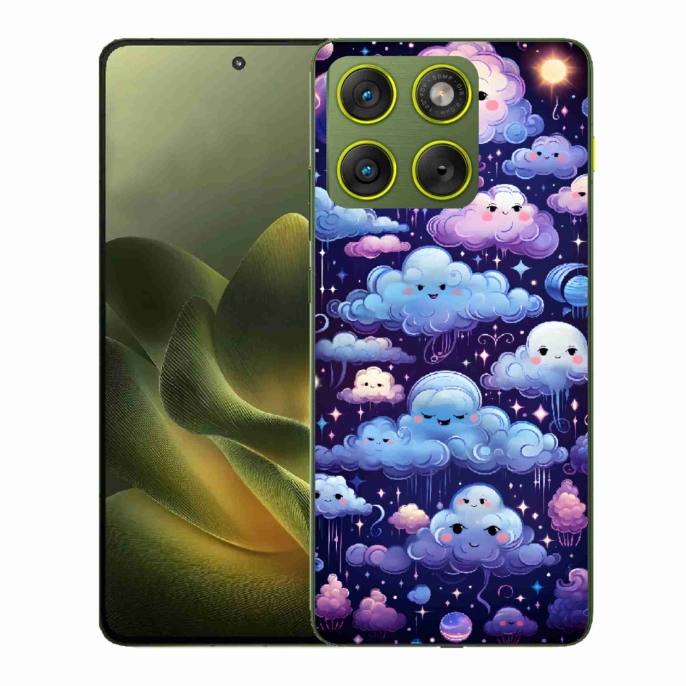 Gélový kryt mmCase na Motorola Edge 70 - mráčiky