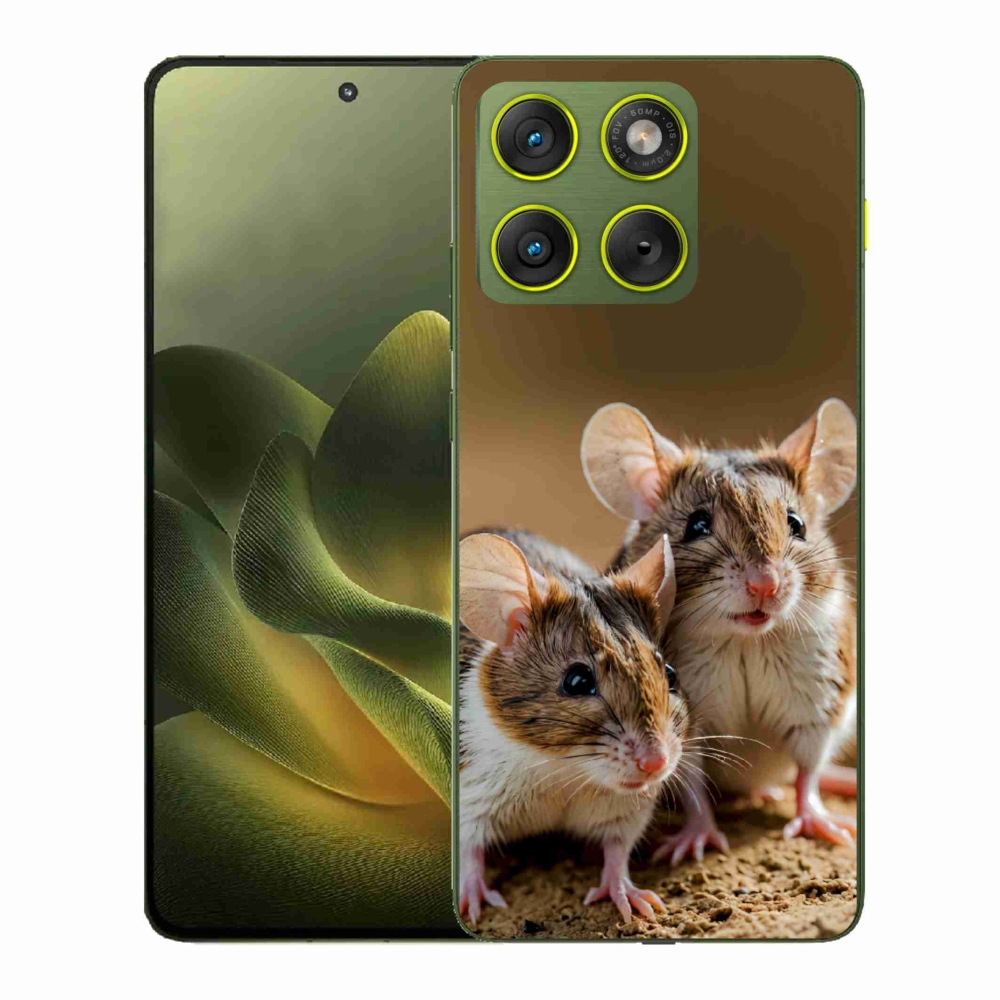 Gélový kryt mmCase na Motorola Edge 70 - myší duo