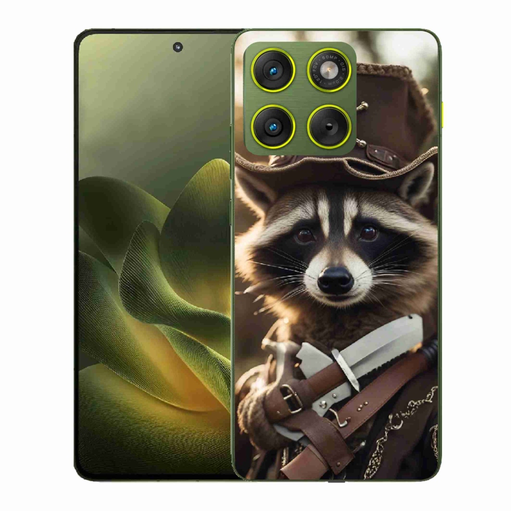 Gélový kryt mmCase na Motorola Edge 70 - mýval v uniforme
