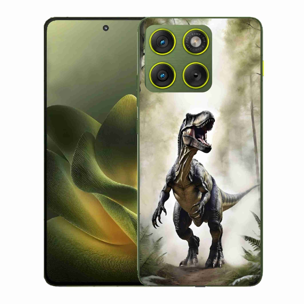 Gélový kryt mmCase na Motorola Edge 70 - naštvaný T-Rex