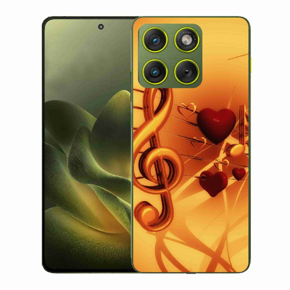 Gélový kryt mmCase na Motorola Edge 70 - noty