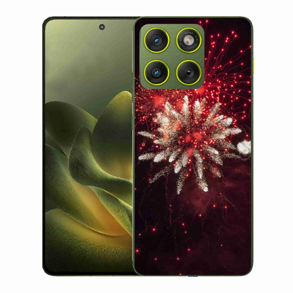 Gélový kryt mmCase na Motorola Edge 70 - ohňostroj