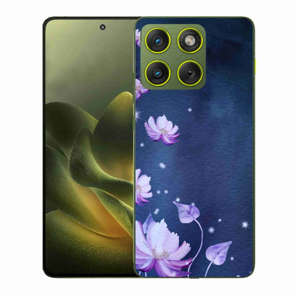 Gélový kryt mmCase na Motorola Edge 70 - padajúce kvety