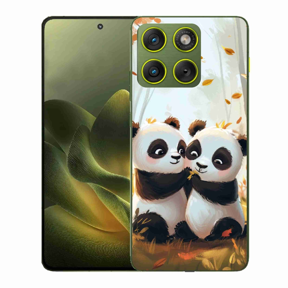 Gélový kryt mmCase na Motorola Edge 70 - pandy
