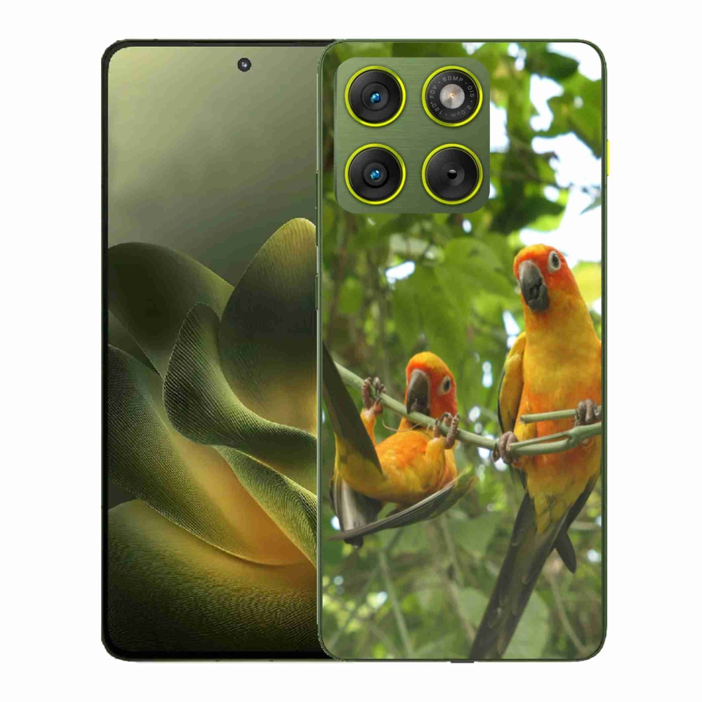 Gélový kryt mmCase na Motorola Edge 70 - papagáje aratingy