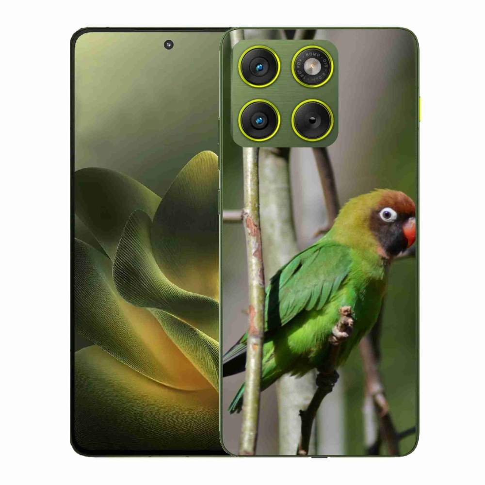 Gélový kryt mmCase na Motorola Edge 70 - papagáj agapornis