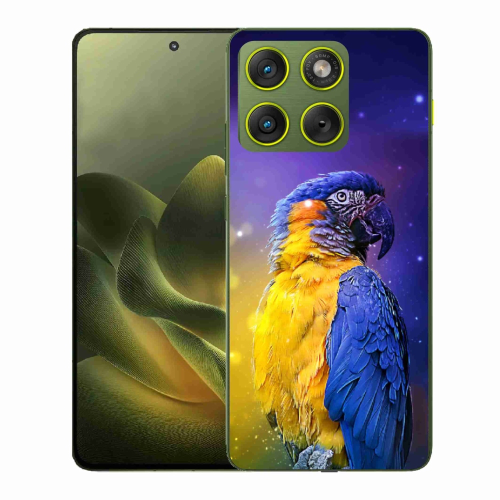 Gélový kryt mmCase na Motorola Edge 70 - papagáj ara 1