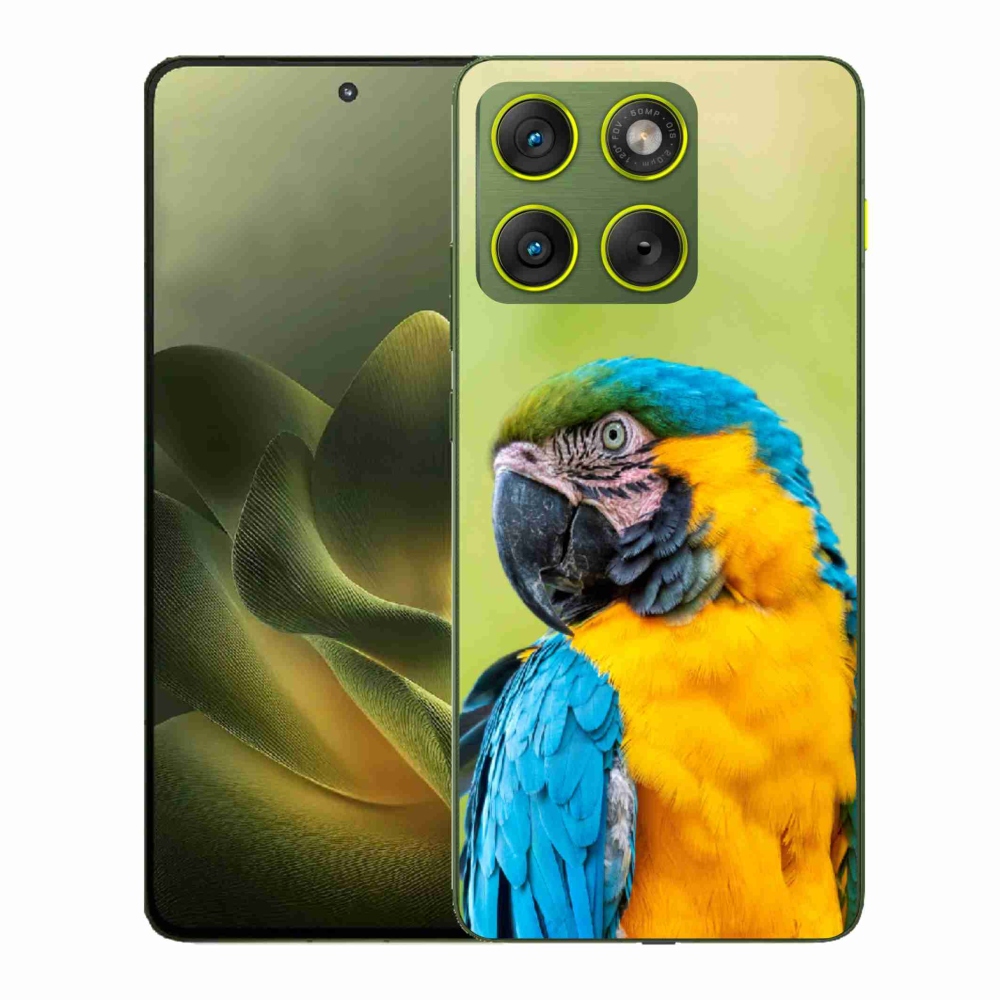 Gélový kryt mmCase na Motorola Edge 70 - papagáj ara 2