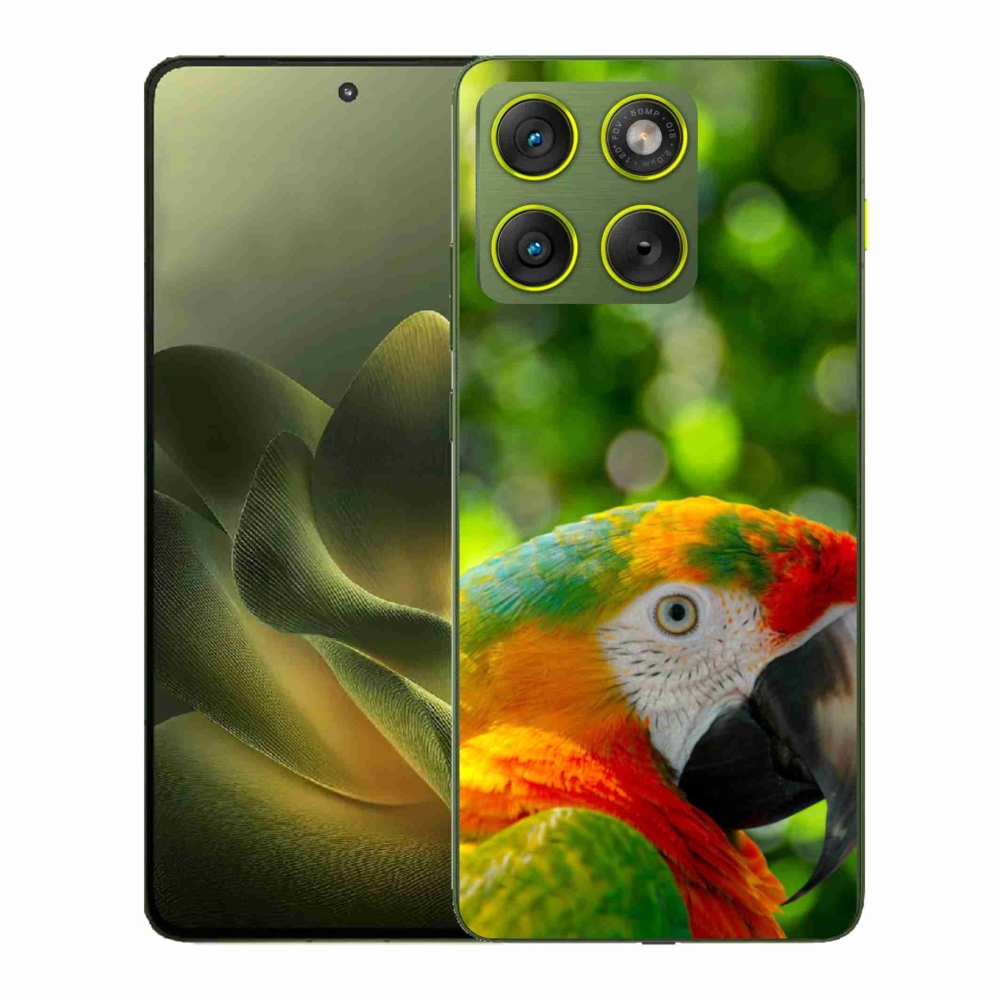 Gélový kryt mmCase na Motorola Edge 70 - papagáj ara 3