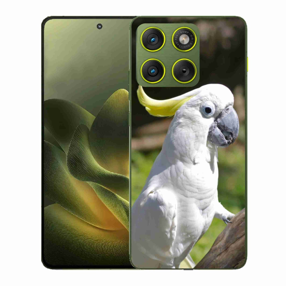 Gélový kryt mmCase na Motorola Edge 70 - papagáj kakadu 2