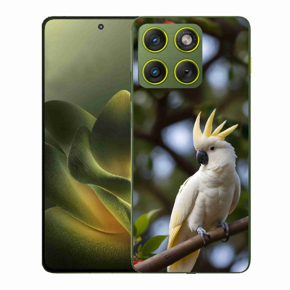 Gélový kryt mmCase na Motorola Edge 70 - papagáj kakadu 3
