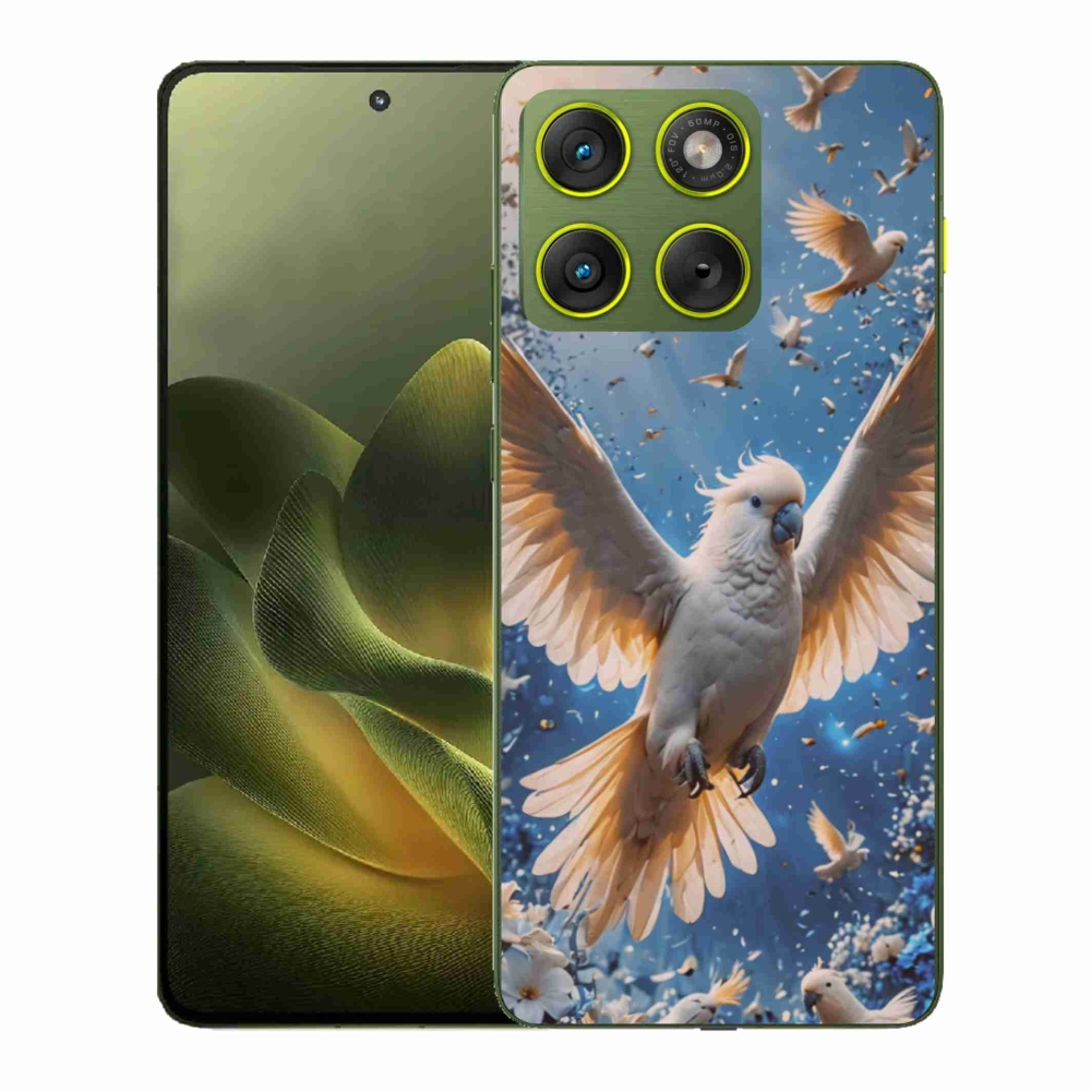 Gélový kryt mmCase na Motorola Edge 70 - papagáj kakadu