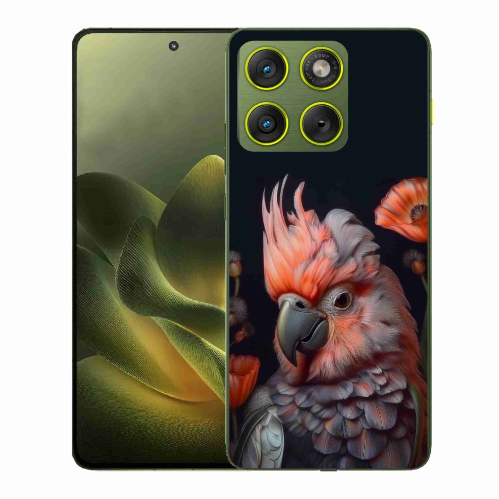 Gélový kryt mmCase na Motorola Edge 70 - papagáj kakadu vo farbách