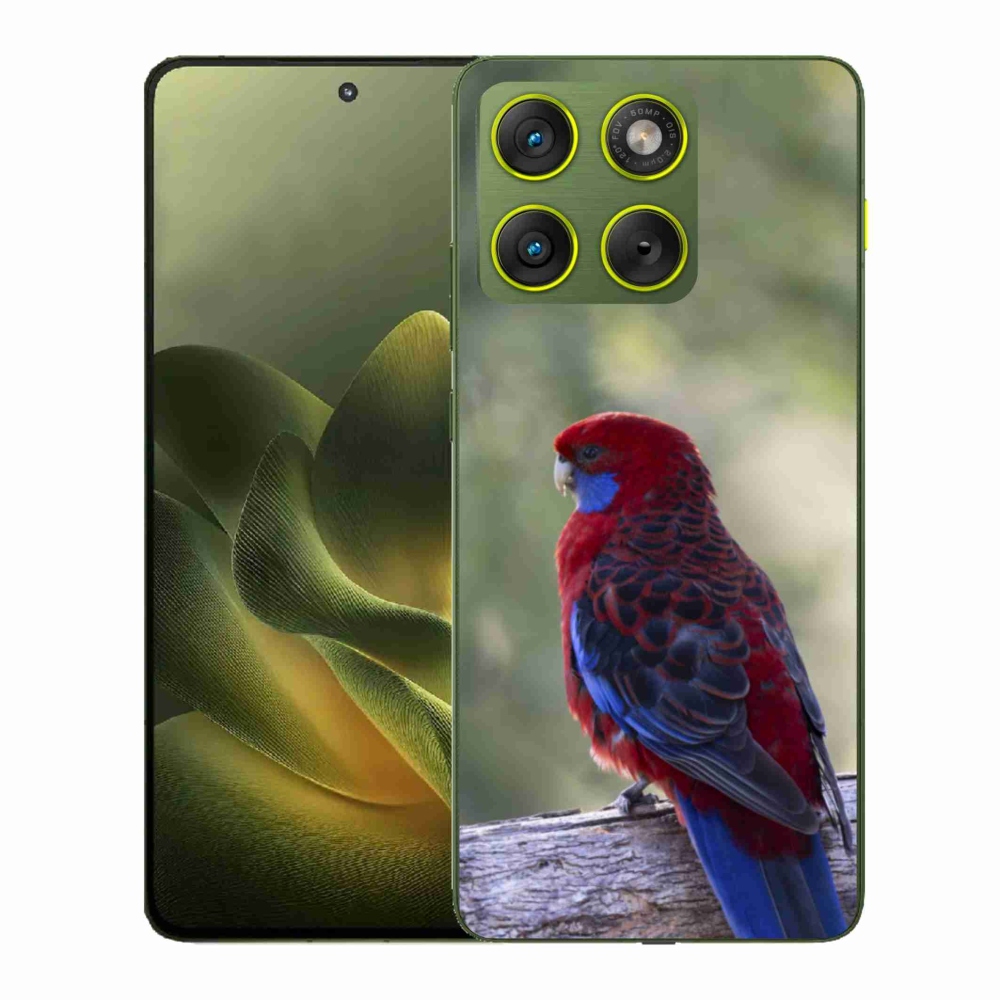 Gélový kryt mmCase na Motorola Edge 70 - papagáj rosela