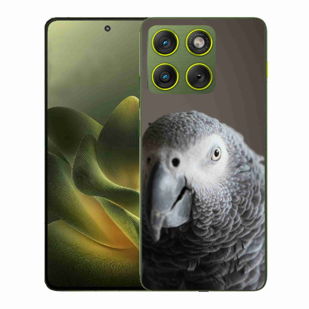 Gélový kryt mmCase na Motorola Edge 70 - papagáj žako 2