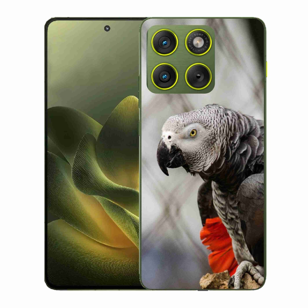 Gélový kryt mmCase na Motorola Edge 70 - papagáj žako 3