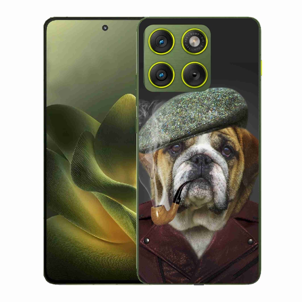Gélový kryt mmCase na Motorola Edge 70 - pes s fajkou
