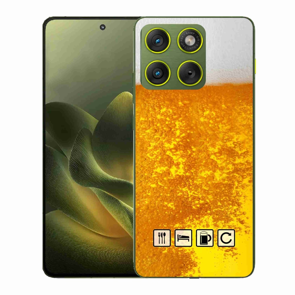Gélový kryt mmCase na Motorola Edge 70 - pivný motív 3
