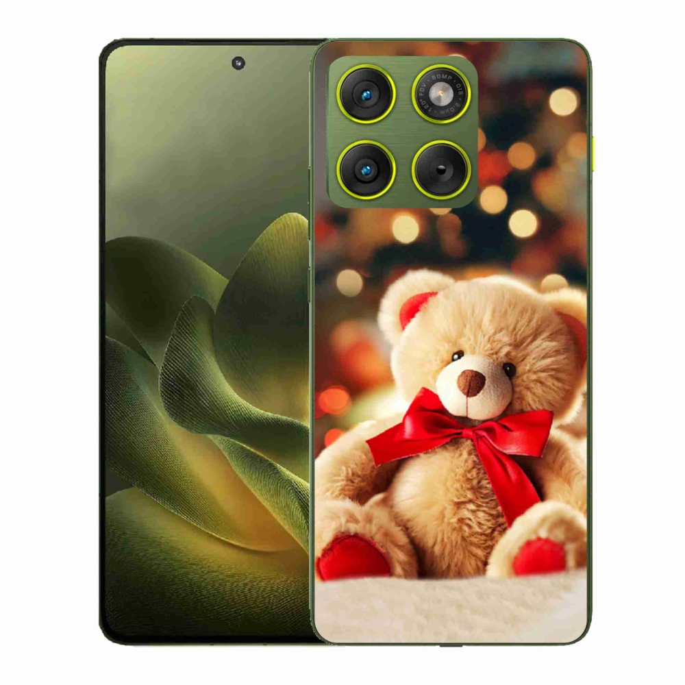 Gélový kryt mmCase na Motorola Edge 70 - plyšový medvedík