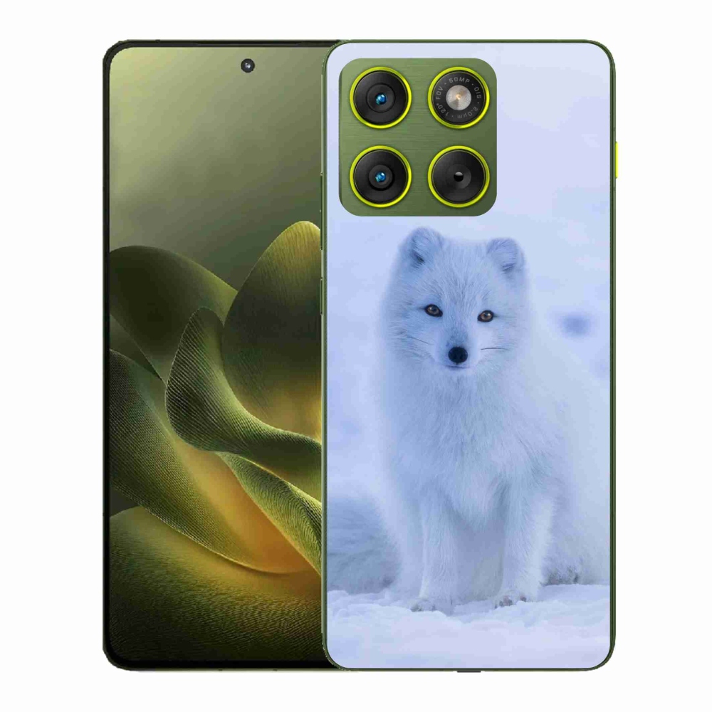 Gélový kryt mmCase na Motorola Edge 70 - polárna líška
