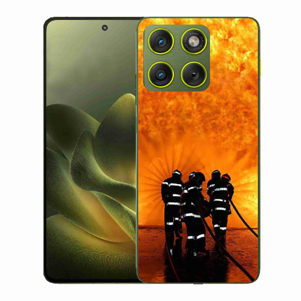 Gélový kryt mmCase na Motorola Edge 70 - požiar