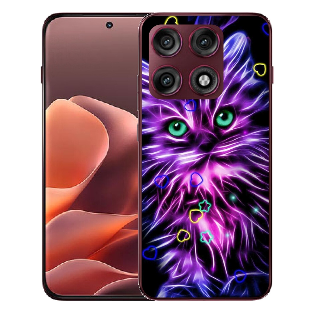 Gélový kryt mmCase na Motorola Edge 70 Pro - abstraktná mačka