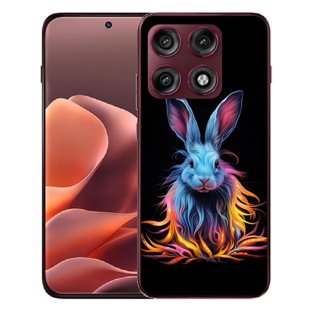 Gélový kryt mmCase na Motorola Edge 70 Pro - abstraktný zajac