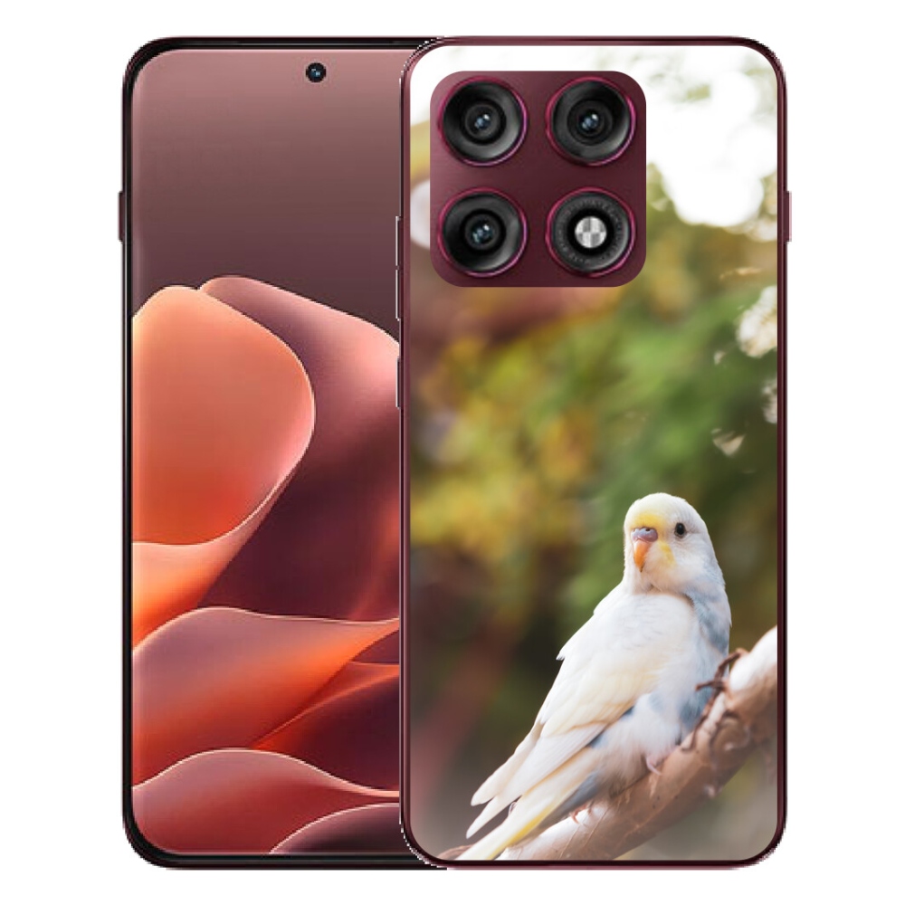 Gélový kryt mmCase na Motorola Edge 70 Pro - andulka biela