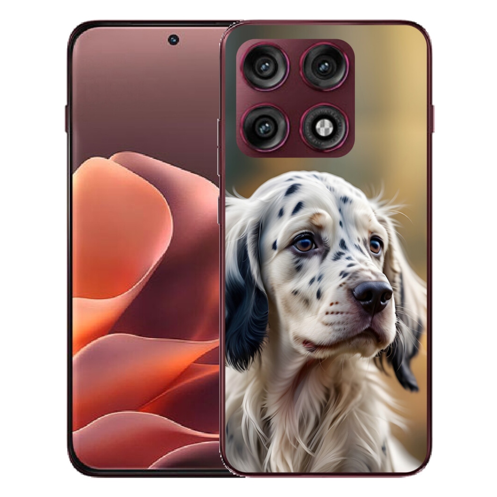 Gélový kryt mmCase na Motorola Edge 70 Pro - anglický seter