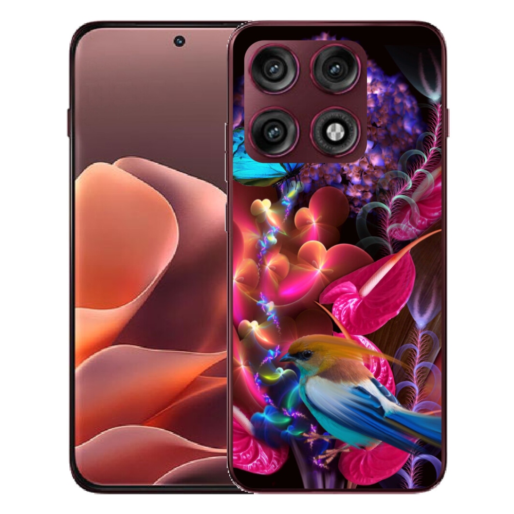 Gélový kryt mmCase na Motorola Edge 70 Pro - farebné kvety