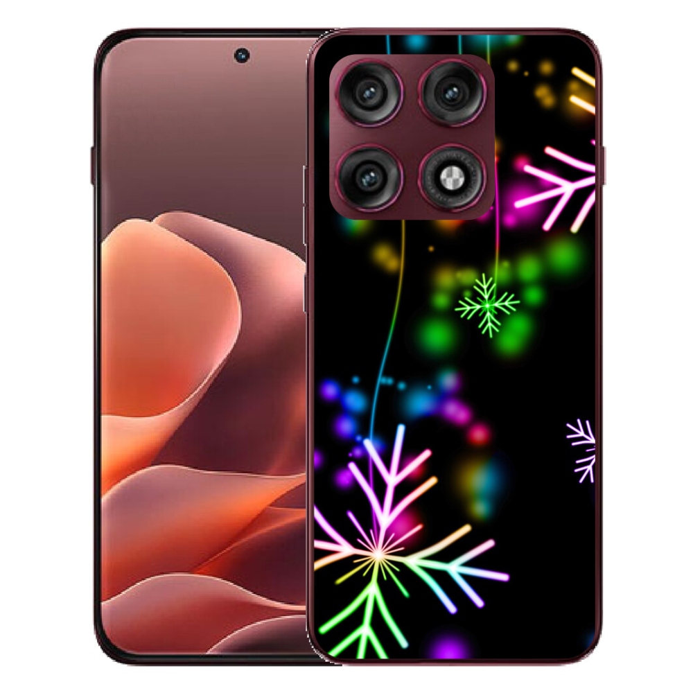 Gélový kryt mmCase na Motorola Edge 70 Pro - farebné vločky