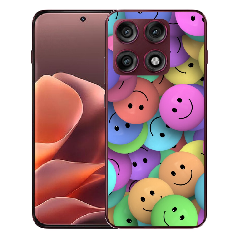Gélový kryt mmCase na Motorola Edge 70 Pro - farební smajlíci