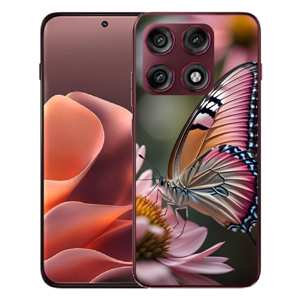 Gélový kryt mmCase na Motorola Edge 70 Pro - farebný motýľ
