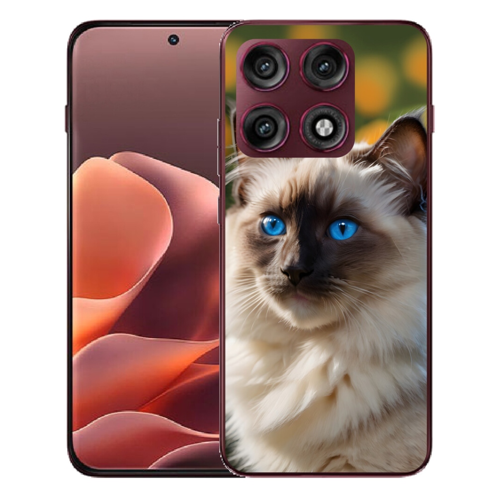 Gélový kryt mmCase na Motorola Edge 70 Pro - biely ragdoll