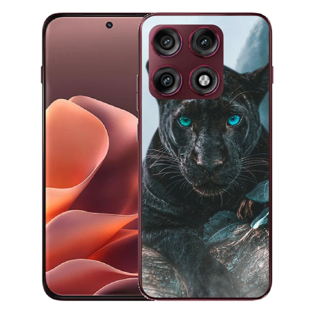 Gélový kryt mmCase na Motorola Edge 70 Pro - čierny panter