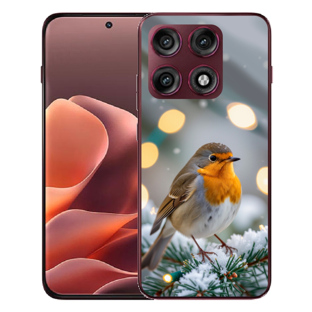 Gélový kryt mmCase na Motorola Edge 70 Pro - červienka v zime