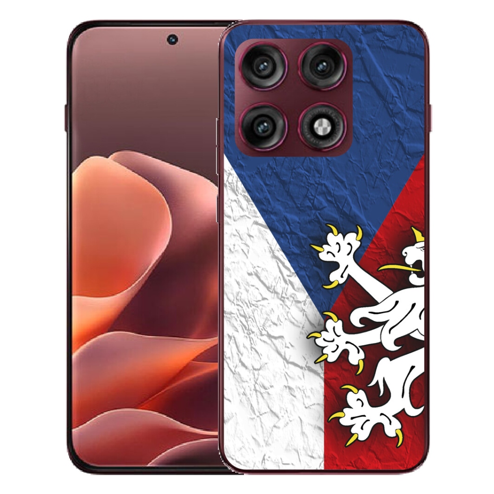 Gélový kryt mmCase na Motorola Edge 70 Pro - česká vlajka 1