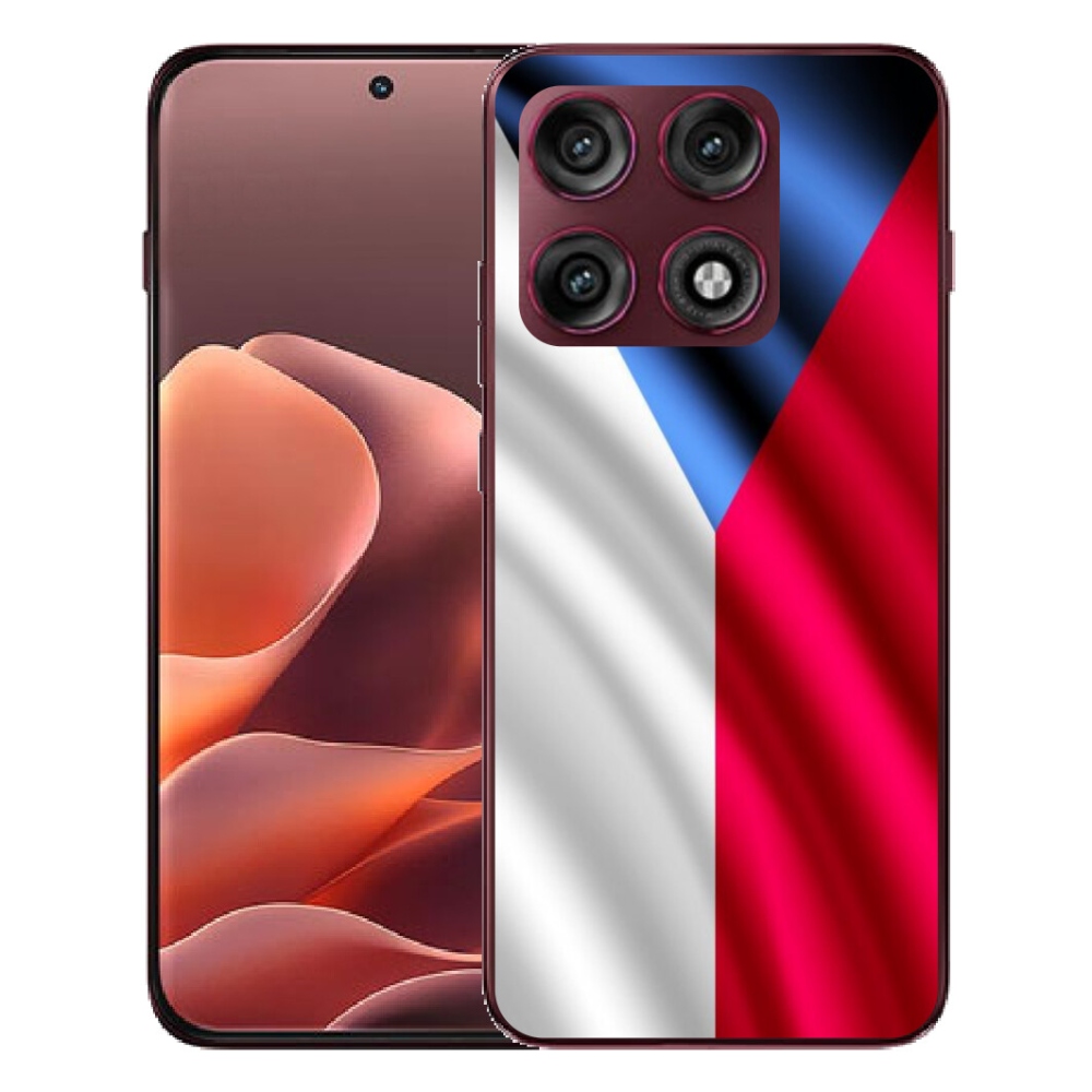 Gélový kryt mmCase na Motorola Edge 70 Pro - česká vlajka