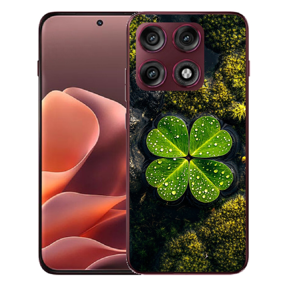 Gélový kryt mmCase na Motorola Edge 70 Pro - štvorlístok