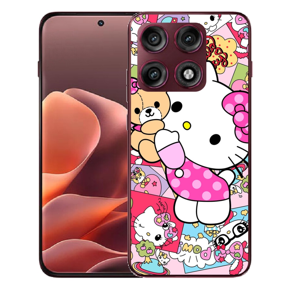 Gélový kryt mmCase na Motorola Edge 70 Pro - cute kitty