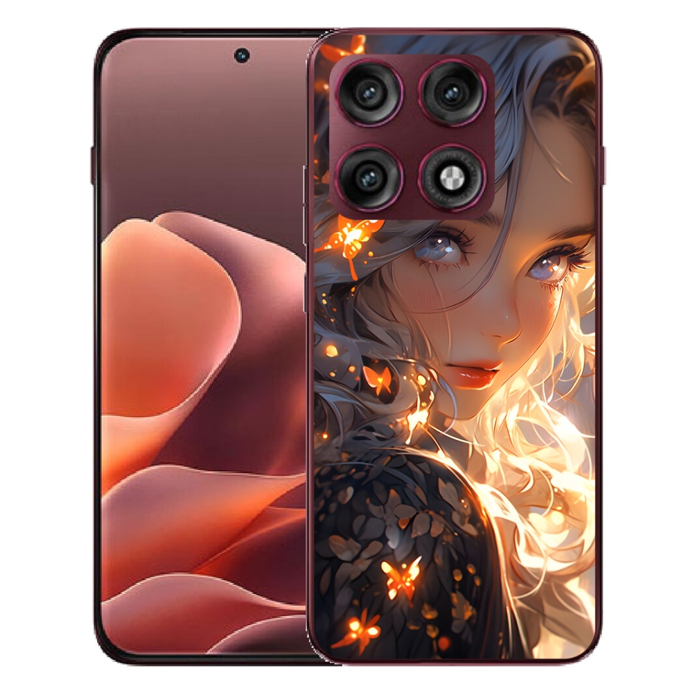 Gélový kryt mmCase na Motorola Edge 70 Pro - dievča a motýle