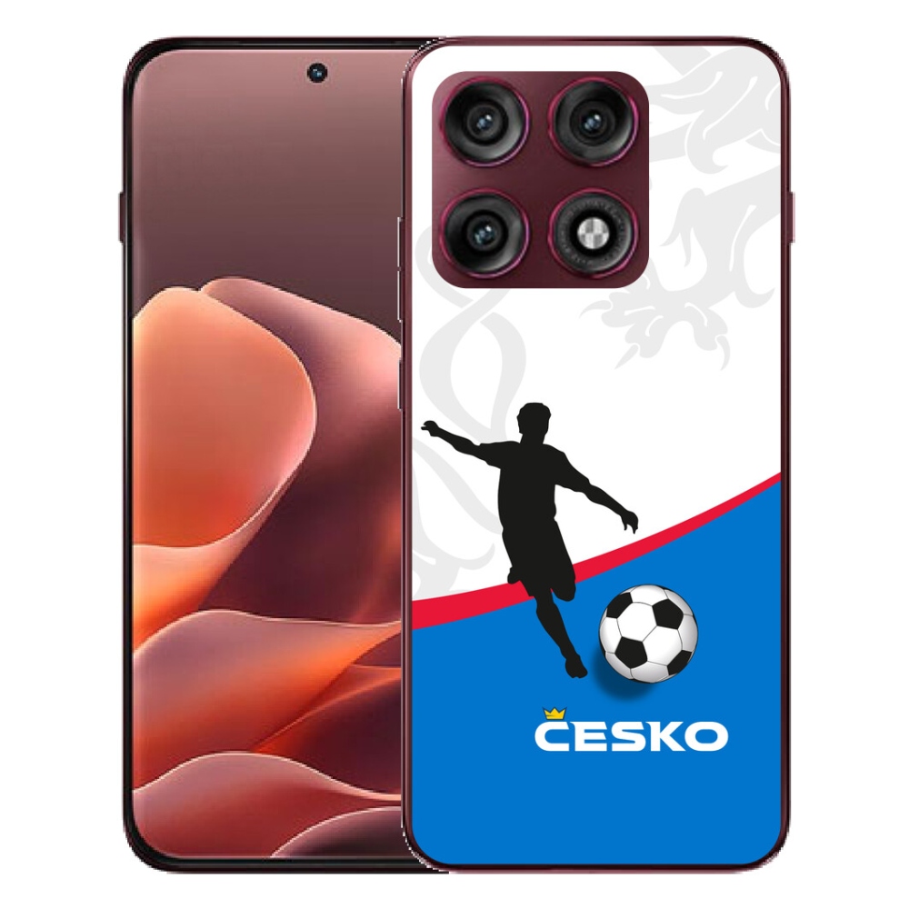 Gélový kryt mmCase na Motorola Edge 70 Pro - futbal Česko 1