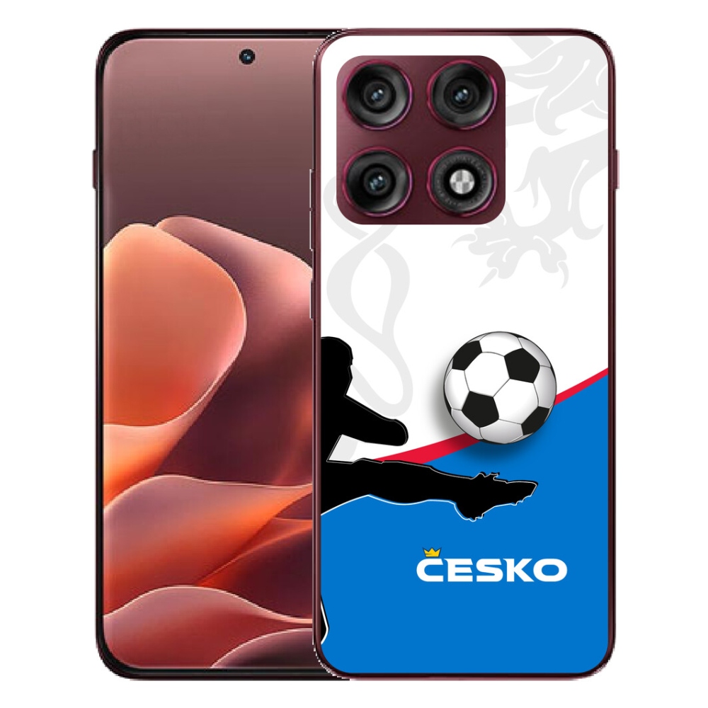 Gélový kryt mmCase na Motorola Edge 70 Pro - futbal Česko 3