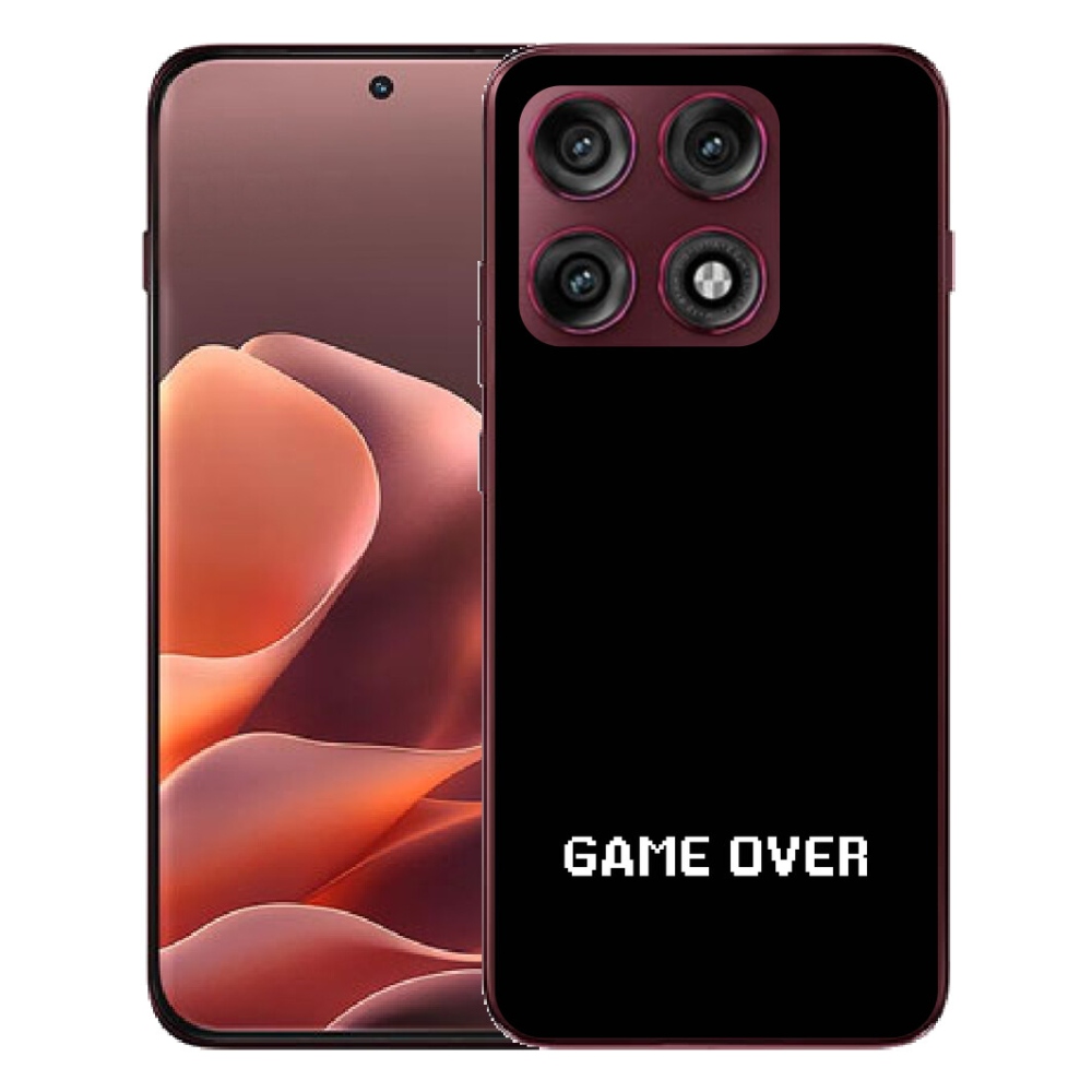 Gélový kryt mmCase na Motorola Edge 70 Pro - game over čierne pozadie