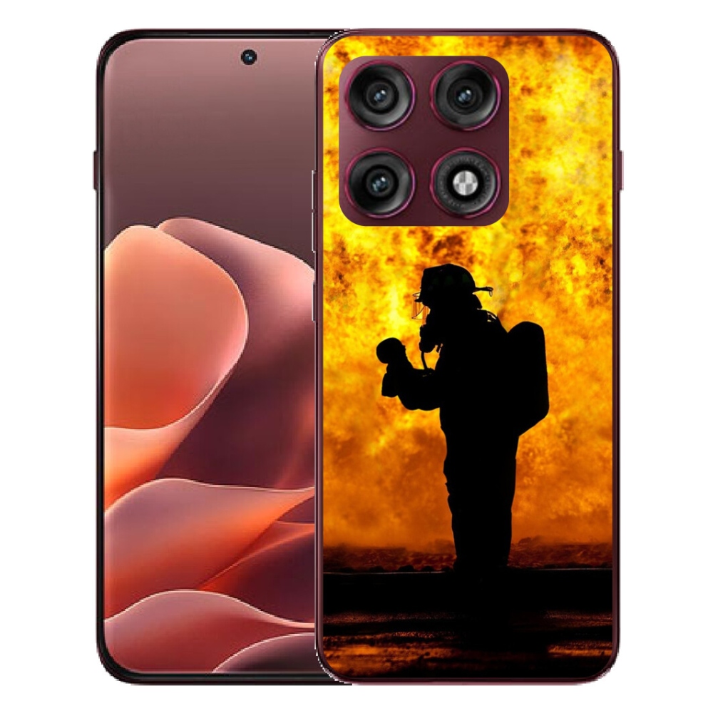 Gélový kryt mmCase na Motorola Edge 70 Pro - hasič