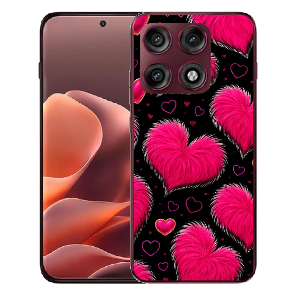 Gélový kryt mmCase na Motorola Edge 70 Pro - hebké srdce