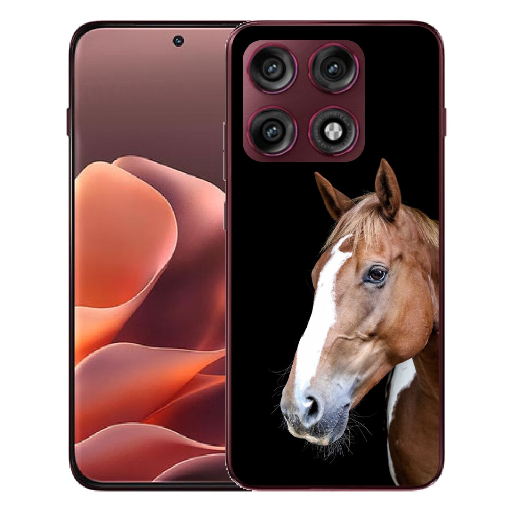 Gélový kryt mmCase na Motorola Edge 70 Pro - hnedý kôň 3