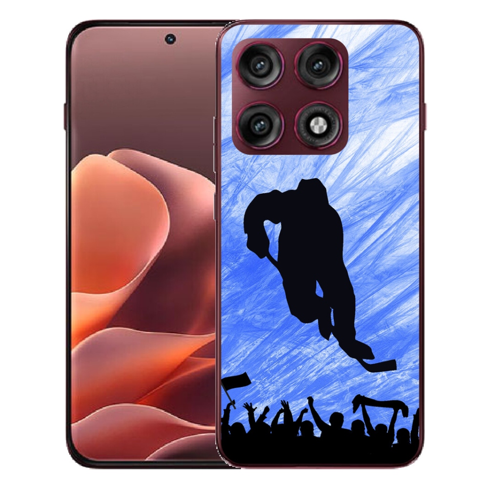 Gélový kryt mmCase na Motorola Edge 70 Pro - hokejový hráč