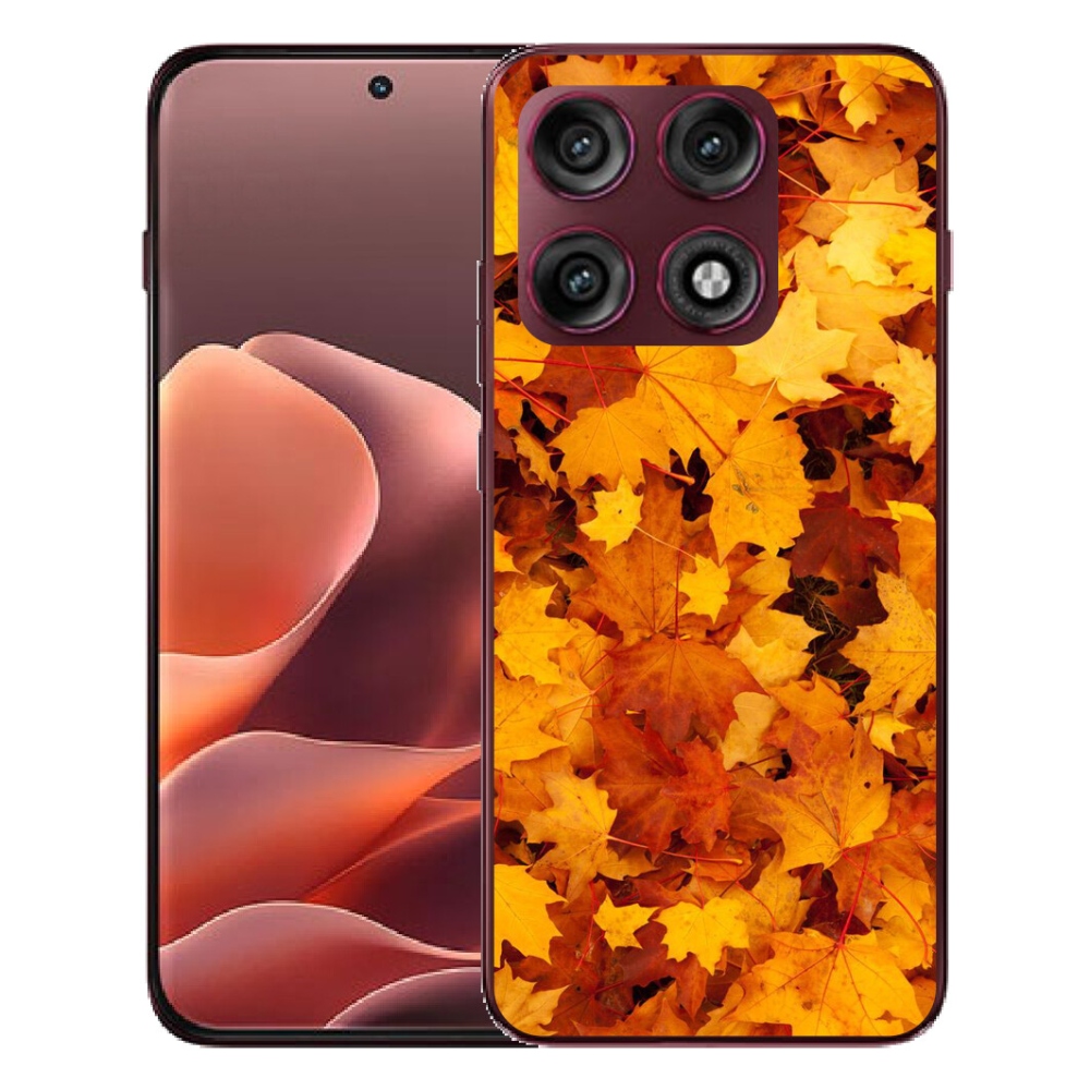 Gélový kryt mmCase na Motorola Edge 70 Pro - javorové listy